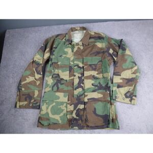 US Army Woodland Camo BDU Field Jacket Small Regular 8415-01-084-1643 Ripstop